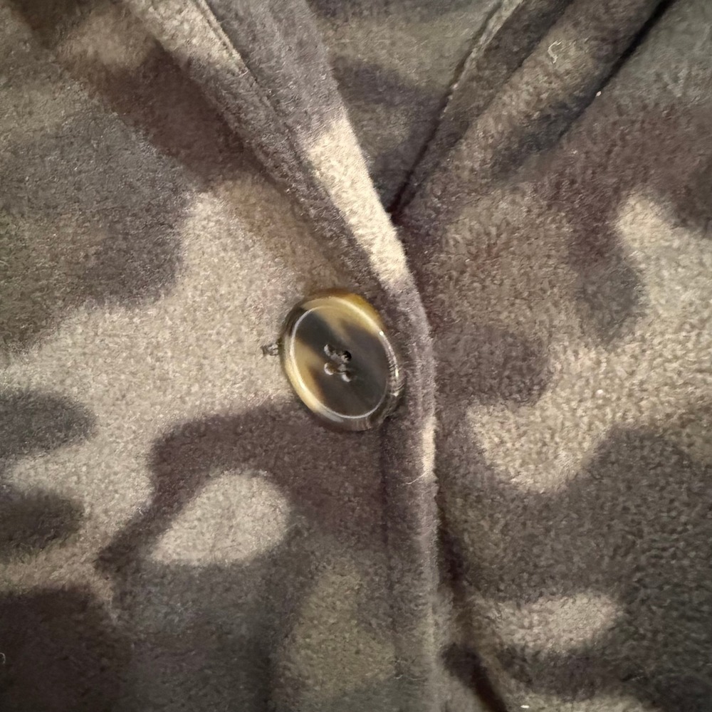 Cuddl Duds‎ Camo Fleece Cardigan Jacket Women Large Cozy Lounge - Picture 3 of 8